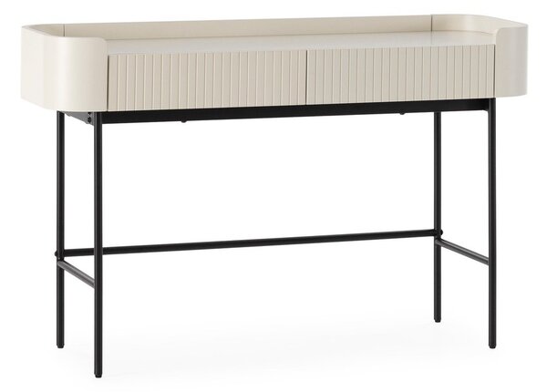 Кремава конзолна маса 40x120 cm Willa – MOME