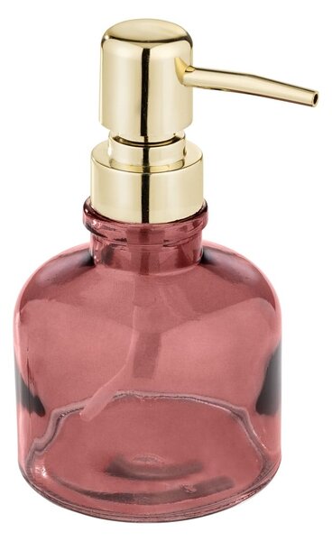 Тъмнорозов стъклен диспенсер за сапун 200 ml Atessa – Wenko