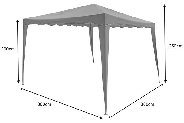 Градински павилион, Gazebo, бежов, 300x300x250 см
