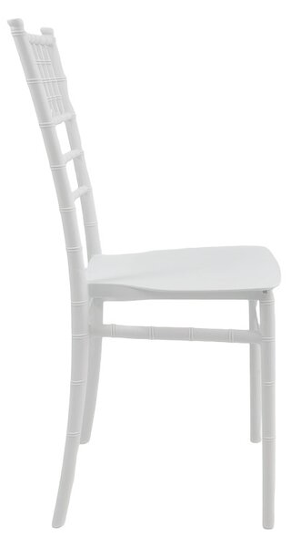 Стол за събития, Tiffany I, бял, 38.5x46.5x87 см