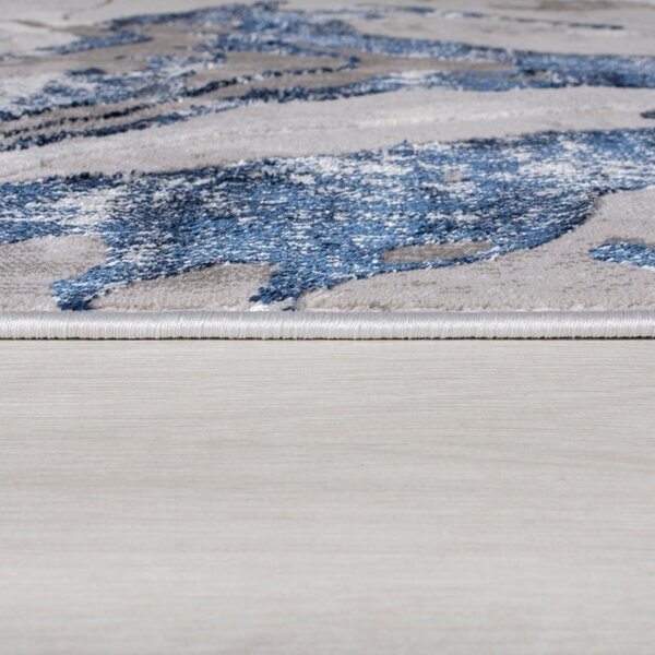 Килим пътека, Marbled Flair Rugs, тъмносин, 60x230 см