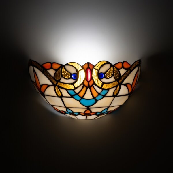 Brilagi - Tiffany витражен стенен аплик MIRABELLA 1xE14/40W/230V