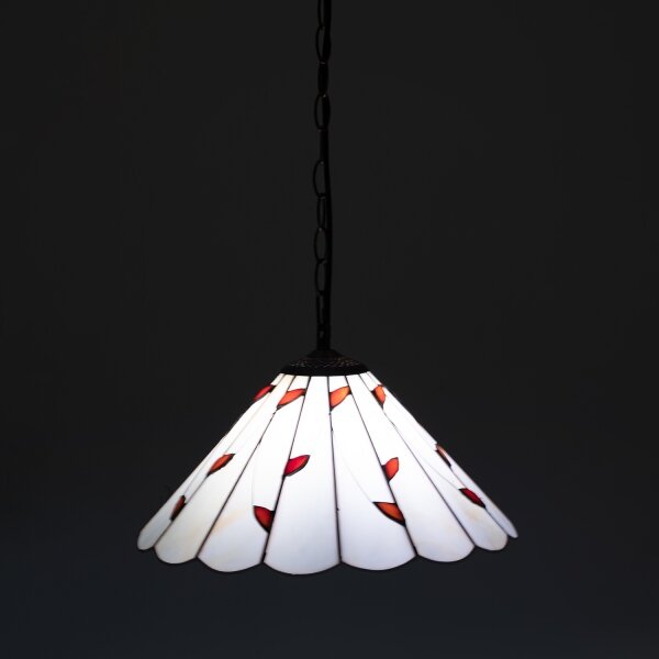 Brilagi - Тифани витражен полилей на верига FOLIA 1xE27/60W/230V диам. 40 см