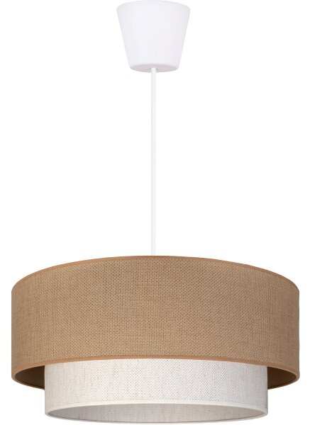 Brilagi - LED полилей на кабел BOHO ECO 1xE27/10W/230V Ø 40 см бежов/кремав