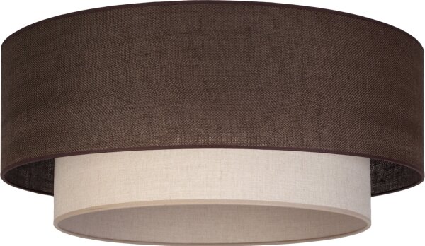 Brilagi - LED таванно осветително тяло BOHO ECO 1xE27/10W/230V Ø 40 см кафяво/кремаво