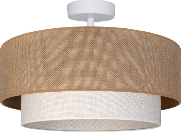 Brilagi - LED плафонен полилей BOHO ECO 1xE27/10W/230V Ø 40 см бежово/кремаво