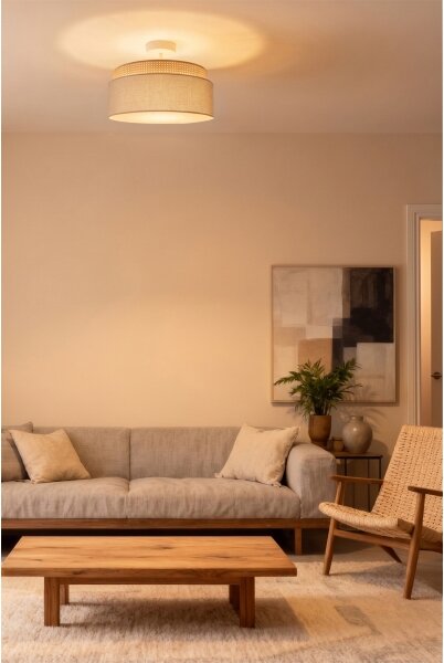 Brilagi - Плафонен полилей PADOVA 1xE27/60W/230V Ø 40 cm бежов