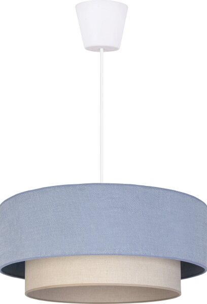 Brilagi - LED полилей на кабел BOHO ECO 1xE27/10W/230V Ø 40 см синьо/кремаво