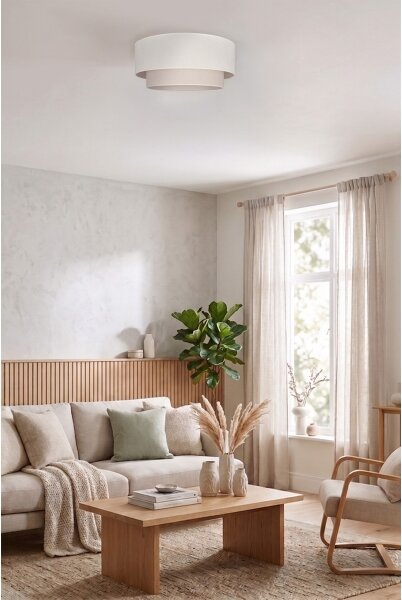 Brilagi - LED таванно осветително тяло BOHO ECO 1xE27/10W/230V, Ø 40 cm, кремаво
