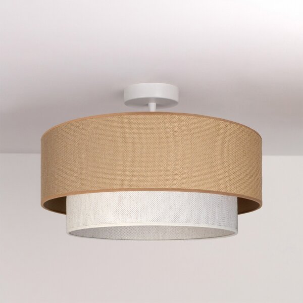 Brilagi - LED плафонен полилей BOHO ECO 1xE27/10W/230V Ø 40 см бежово/кремаво