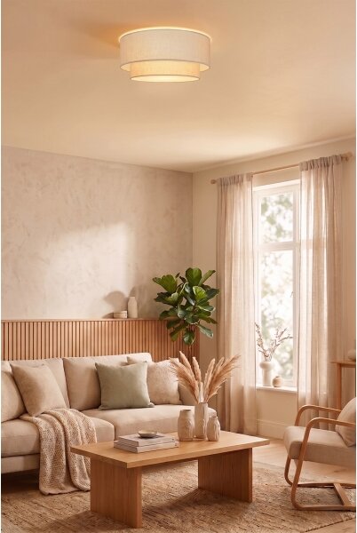 Brilagi - LED таванно осветително тяло BOHO ECO 1xE27/10W/230V, Ø 40 cm, кремаво