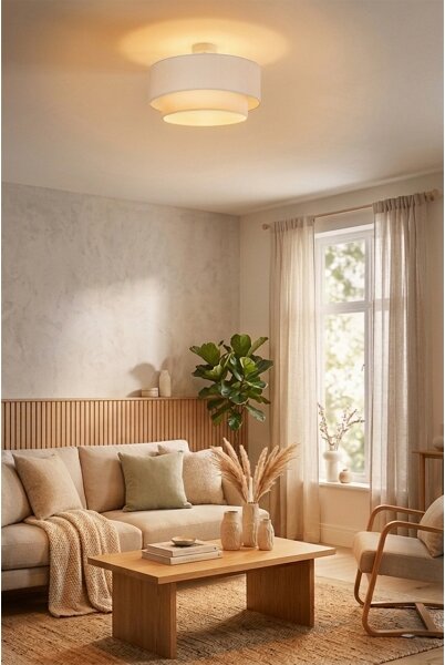 Brilagi - LED плафониера BOHO ECO 1xE27/10W/230V Ø 40 см кремава