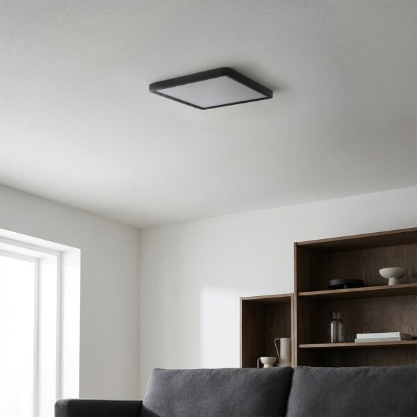 Brilagi - LED димируемо таванно осветително тяло ESTELA SQUARE LED/36W/230V 31x31 cm черно + дистанционно управление