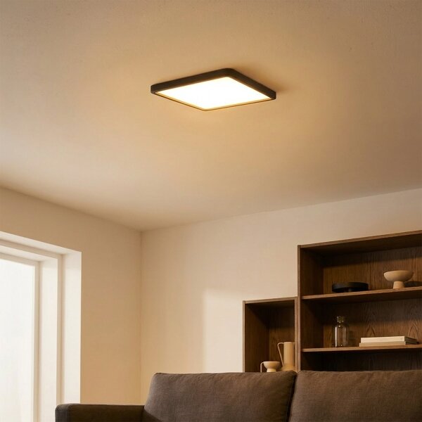 Brilagi - LED таванно осветително тяло ESTELA SQUARE LED/24W/230V 31x31 см черно