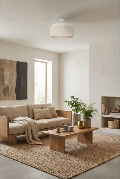Brilagi - Плафониера PADOVA 1xE27/60W/230V Ø 40 см кремава