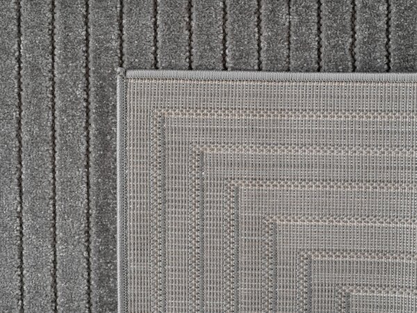 Кръгъл килим, Nova V2, сребрист, 120x120 см