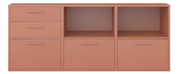 Тухленочервен стенен скрин Keep by Hammel - Hammel Furniture