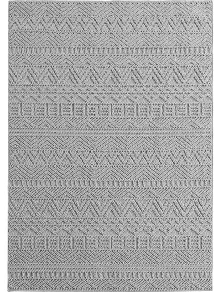 Килим, Helix etно V3, сребрист, 160x230 см