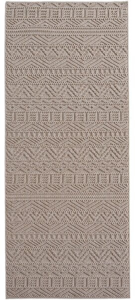 Килим пътека, Helix етно V3, бежов, 80x250 см