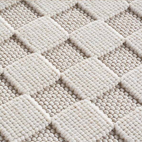 Кръгъл килим, Helix V4, крем, 80x80 см