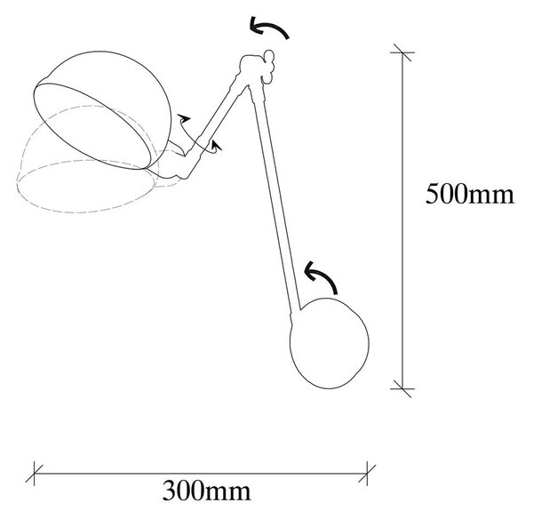 Стенна лампа в бронзов цвят ø 15 cm Sivani – Opviq lights