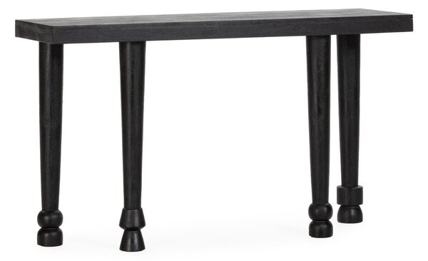 Черна конзолна маса от масивно манго 40x130 cm Inaya – MOME