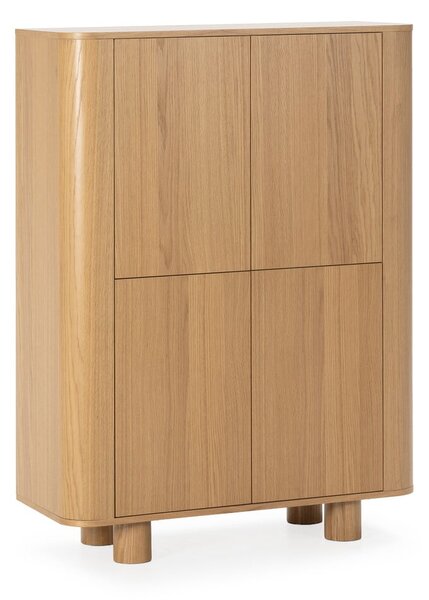Шкафче от декор от дъб в естествен цвят 100x133x40 cm Padoc – MOME