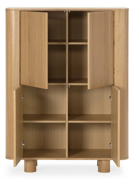 Шкафче от декор от дъб в естествен цвят 100x133x40 cm Padoc – MOME