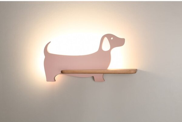 Розово детско осветително тяло Dog - Candellux Lighting