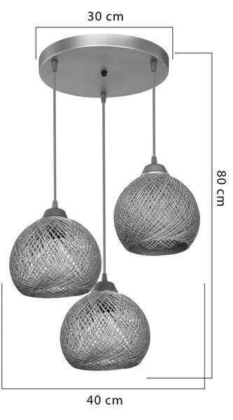 Плафон PWL-1121 Ε27 бежово-златист D40x80cm