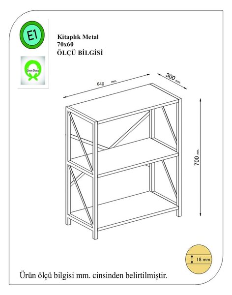 Черно-кафяв рафт от бор 64x70 cm Lions - Gauge Concept