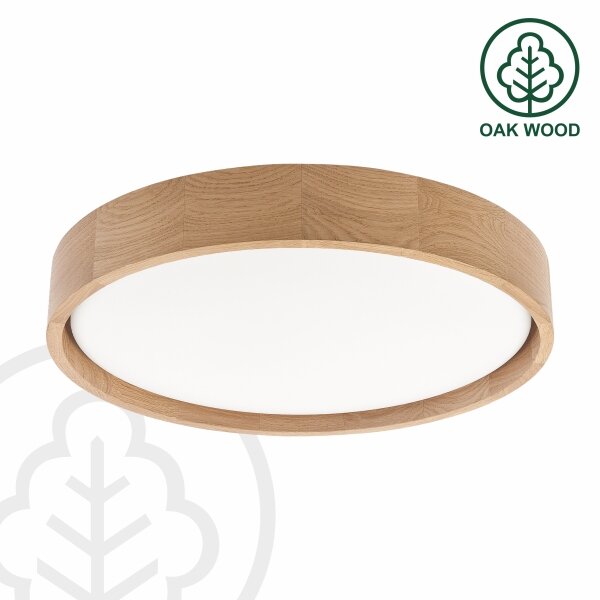 Brilagi - LED таванно осветително тяло MANAROLA PLAIN LED/24W/230V 4000K Ø 41 см, дъб