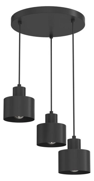 Полилей на кабел PARKLA 3xE27/15W/230V черен