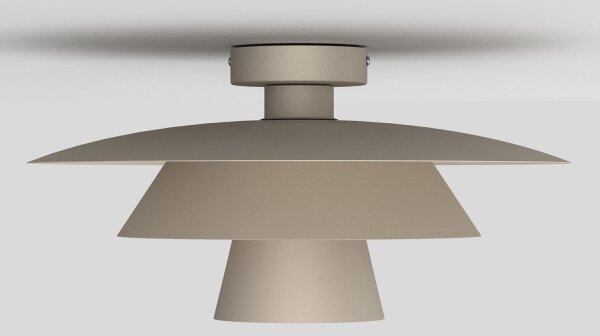 Таванно осветително тяло PLATO 1xE27/15W/230V Ø 32 см бежово
