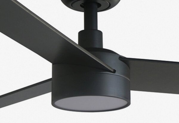 FARO 34296WT1S-LED Вентилатор RUDDER S с димер, 18W/230V, CCT, диам. 106 cm, кафяв/черен, WT + дистанционно управление