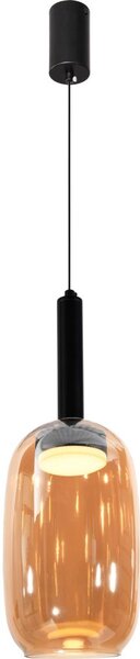 Полилей на кабел BUENO 1xGX53/9W/230V Ø 15 см димчато кафяв