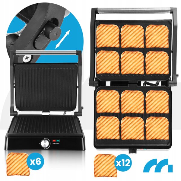 Електрическа скара и машина за сандвичи MALTEC SM3000W 2200W