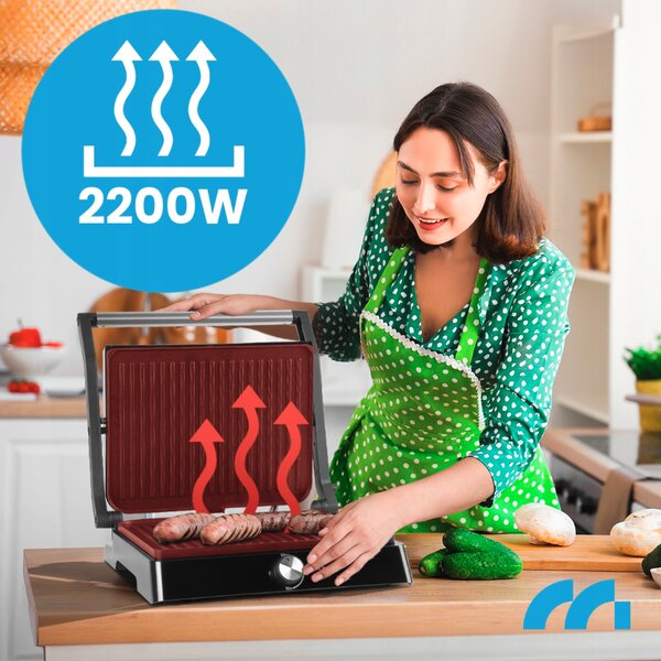 Електрическа скара и машина за сандвичи MALTEC SM3000W 2200W
