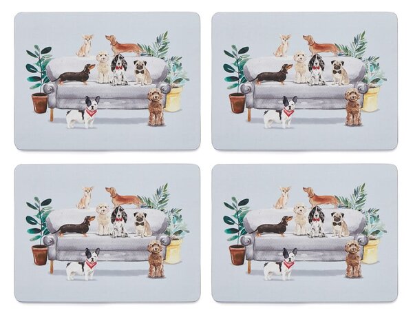 Коркова подложка 4 бр. 21,5х29 см Curious Dogs - Cooksmart ®