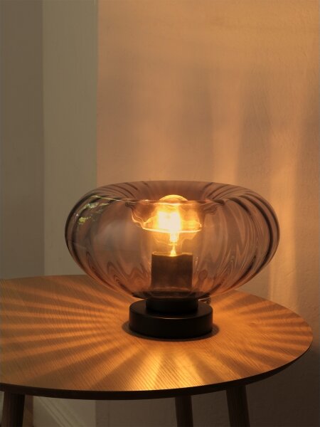 Osram - Настолна лампа DECOR SMOKE 1xE27/12W/230V черна/димно сива