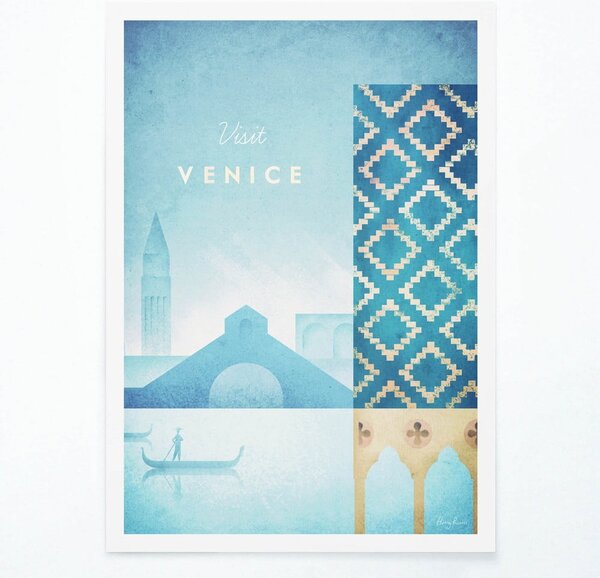 Плакат , 30 x 40 cm Venice - Travelposter