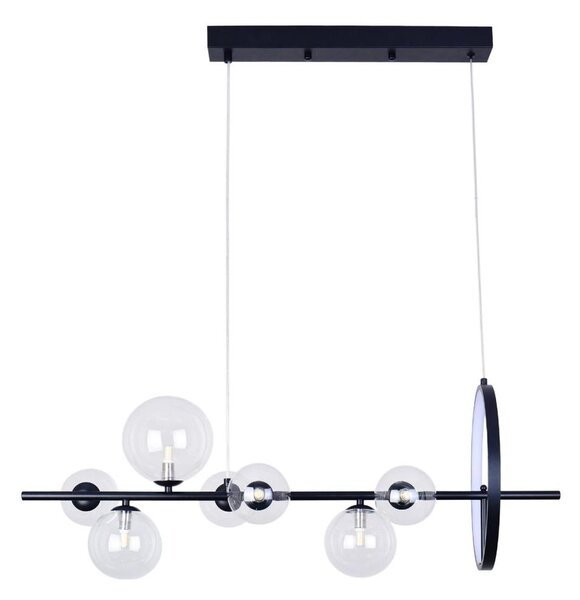LED Пендел HYBRID LED/15W/230V + 7xG9/6W 4000K черен