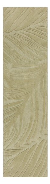 Зелен вълнен килим 60x230 cm Lino Leaf - Flair Rugs