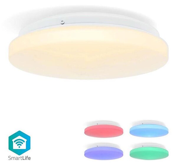 Nedis WIFILAC35WT - LED RGBW Димируема лампа LED/18W/230V 2700-6500K IP44 Wi-Fi