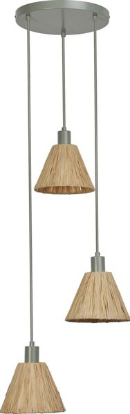 Ledvance - Пендел DECOR RAFFIA 3xE27/15W/230V влакна от рафия