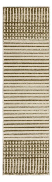 Зелена пътека от шенил подходяща за пране 60x240 cm Elton – Flair Rugs