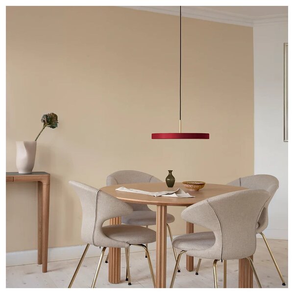 Червено LED висящо осветително тяло с метален абажур ø 43 cm Asteria Medium – UMAGE