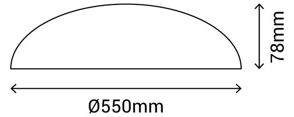 Бяла лампа за таван , ø 55 cm Färg - SULION