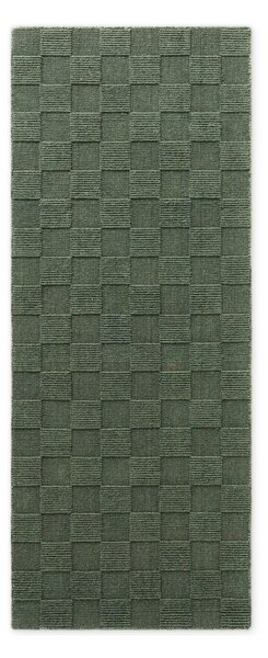 Тъмнозелена ръчно изработена вълнена пътека 80x200 cm Scala – Villeroy&Boch