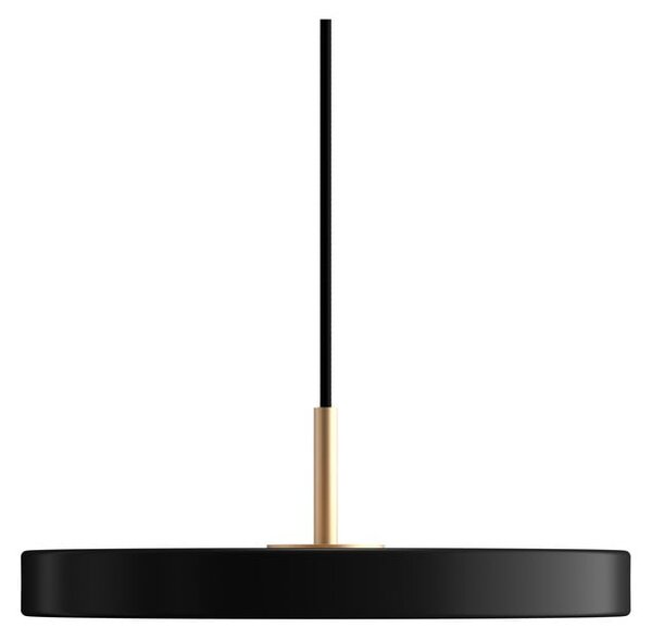 Черно LED висящо осветително тяло с метален абажур ø 31 cm Asteria Mini – UMAGE